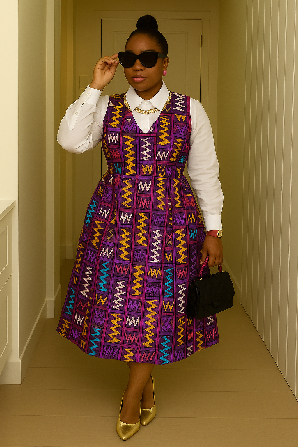 Aaliyah pinafore dress – Niolu African dresses